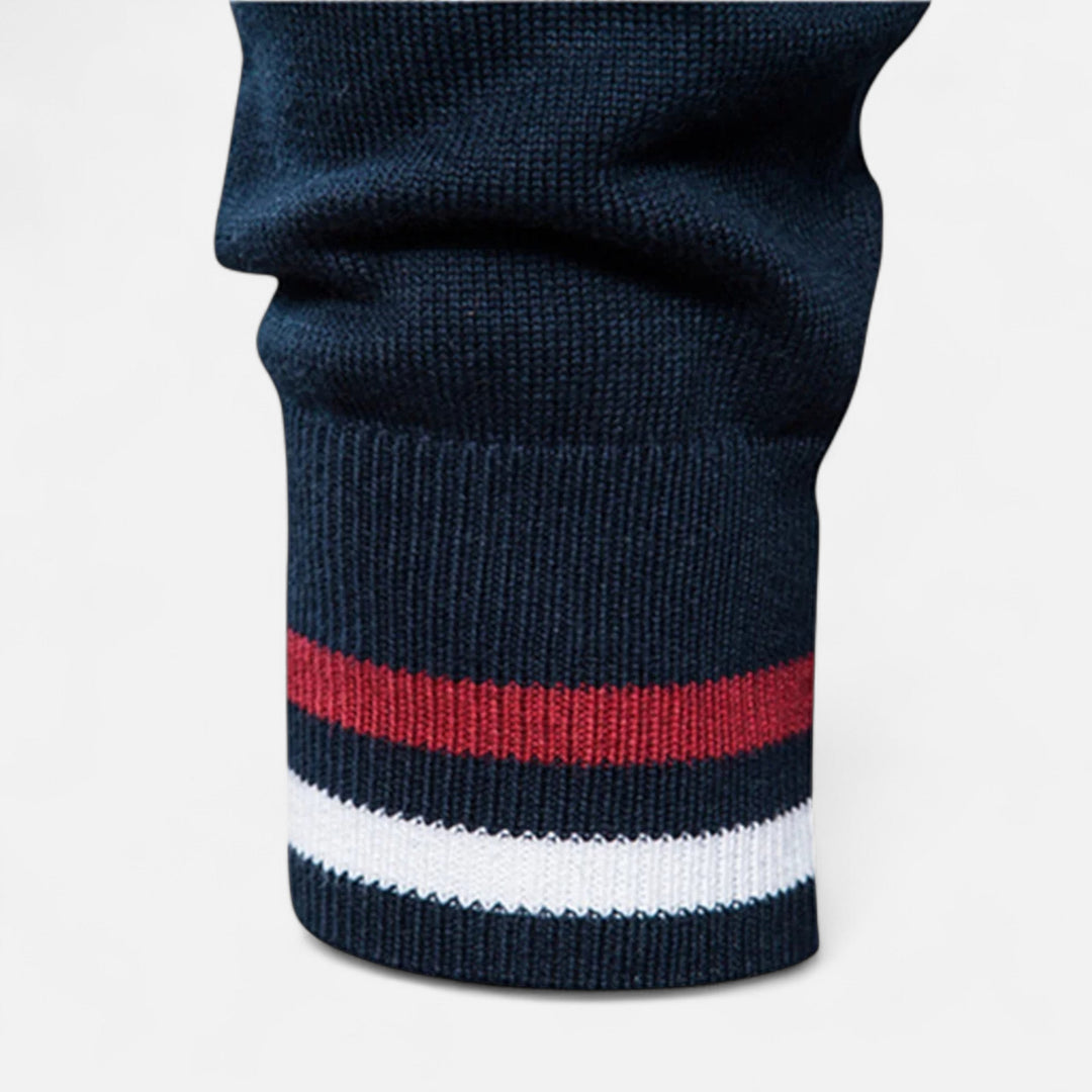 Lauvin | Men’s Zipped Sweater – Heritage Cotton Knit