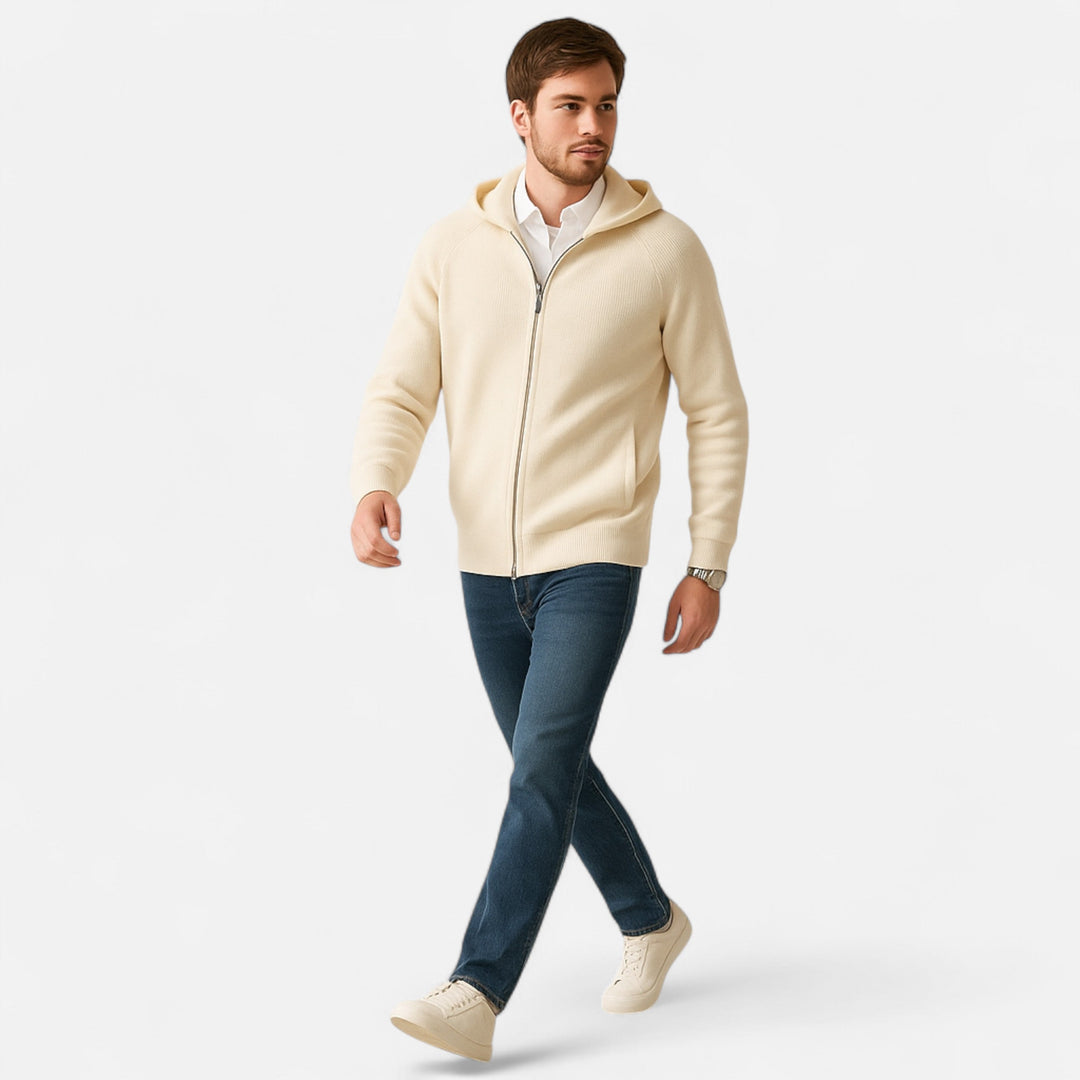 Lauvin | Men’s Zipped Hoodie – Heritage Merino Knitwear