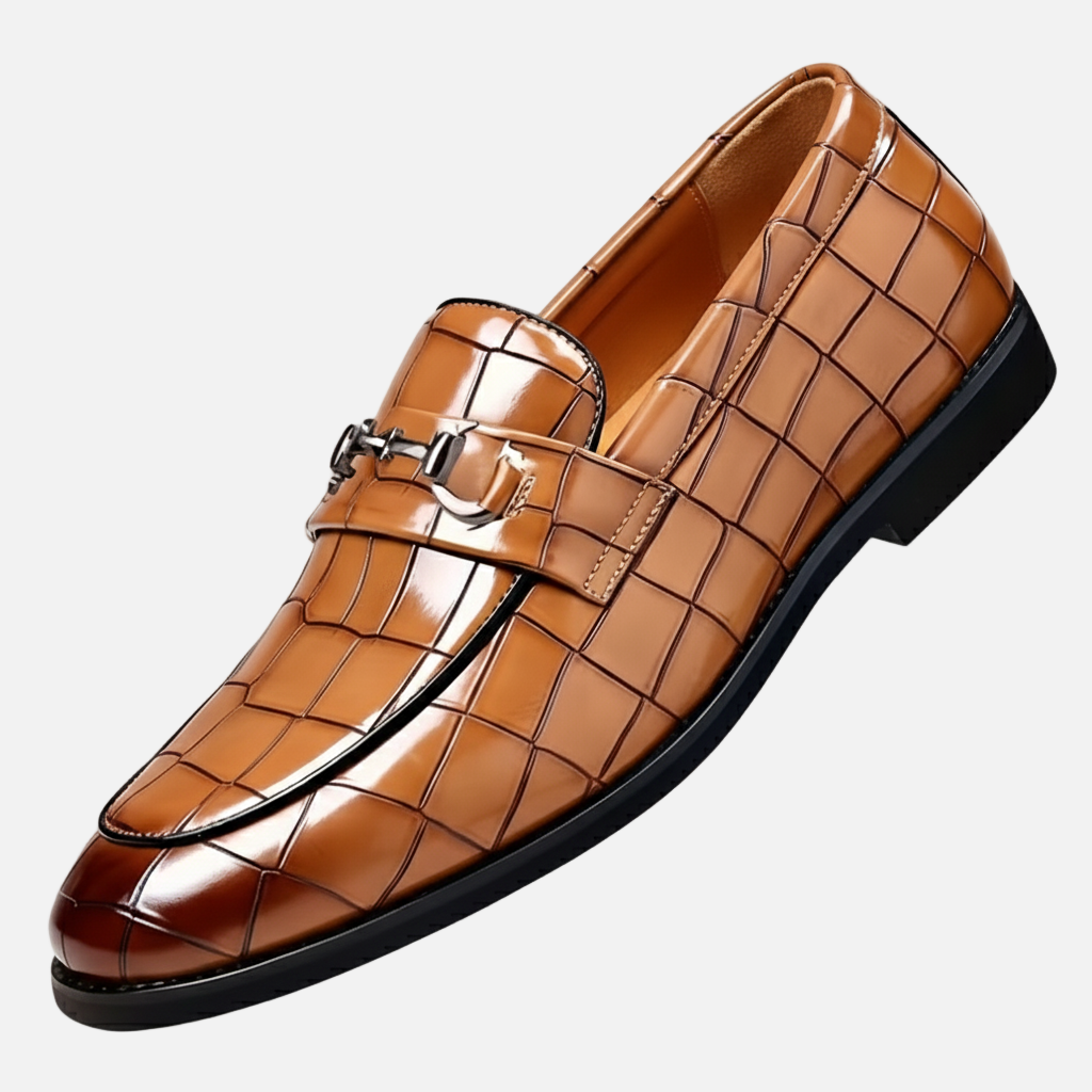 Lauvin | Men’s Penny Loafers – Round Toe Vintage Style