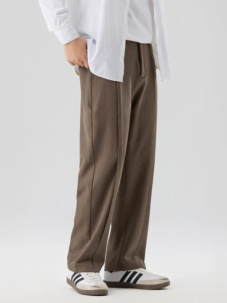 Phill | Straight Cut Pleated Pant