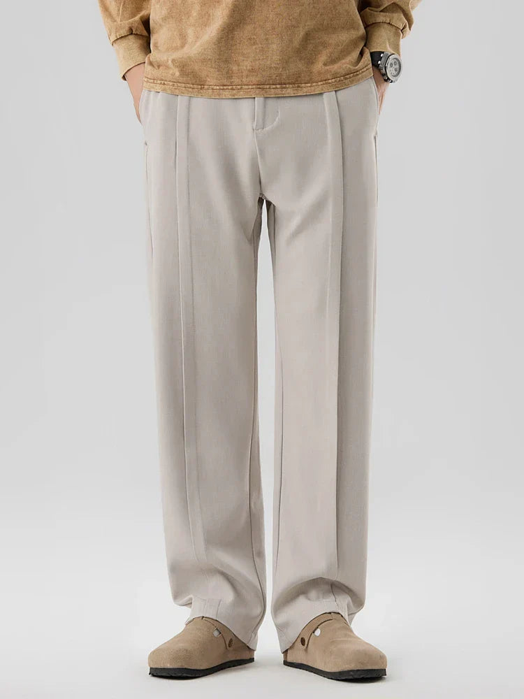 Phill | Straight Cut Pleated Pant