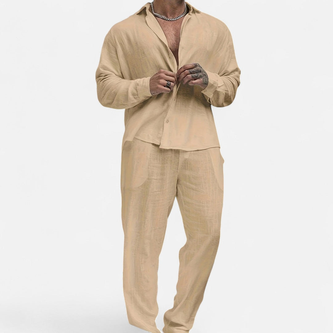 Lauvin | Men’s Linen Trousers – Heritage Relaxed Cut