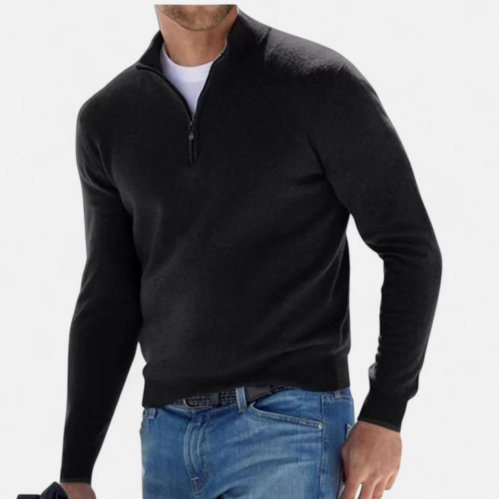 Lauvin | Men’s Half-Zip Sweater – Heritage Knit Elegance