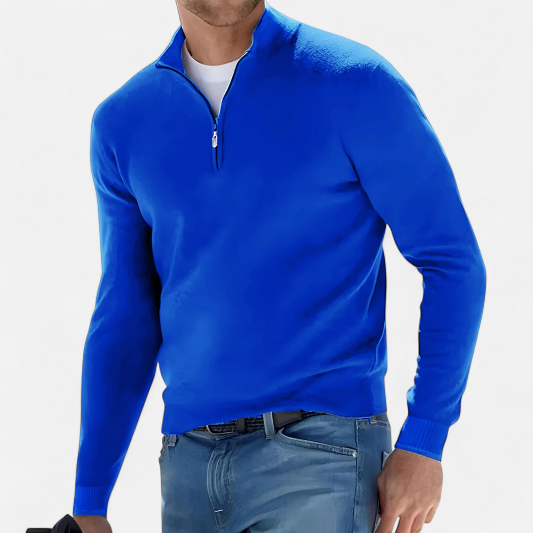 Lauvin | Men’s Half-Zip Sweater – Heritage Knit Elegance