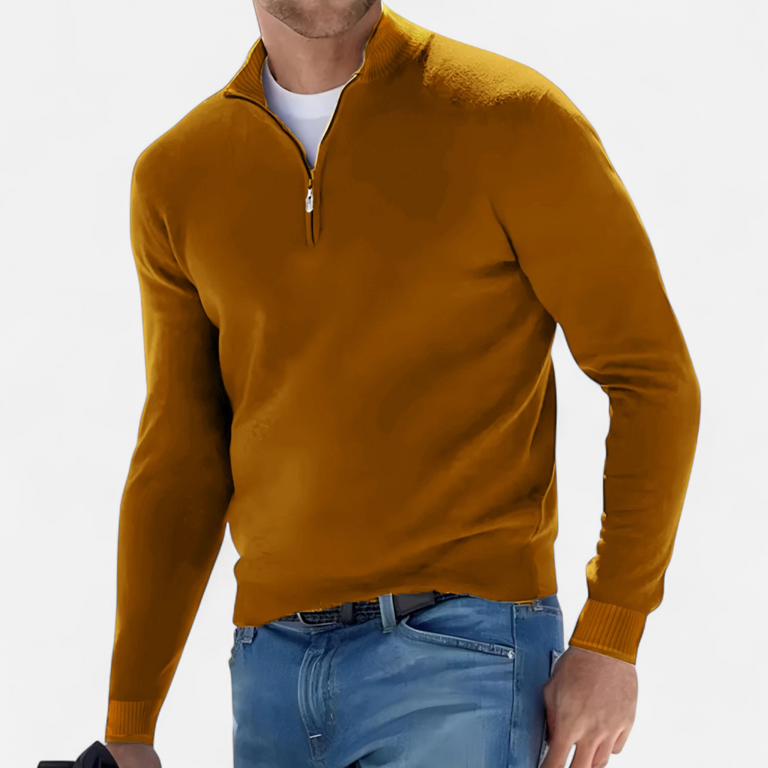Lauvin | Men’s Half-Zip Sweater – Heritage Knit Elegance