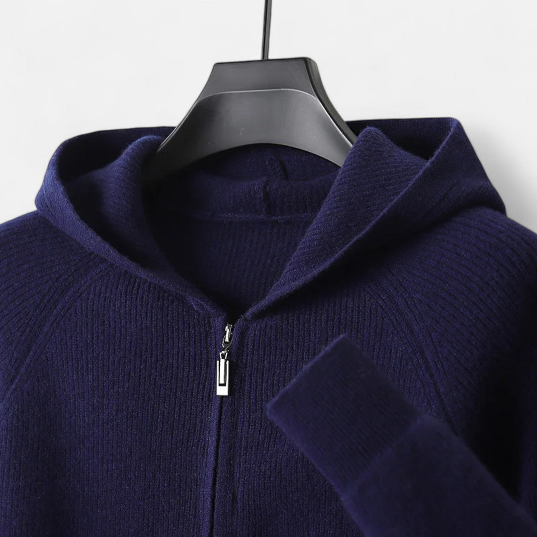 Lauvin | Men’s Zipped Hoodie – Heritage Merino Knitwear