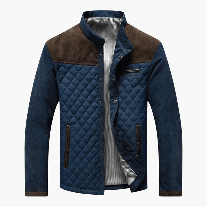 Laurent | Luxury Checkered Men's Coat
