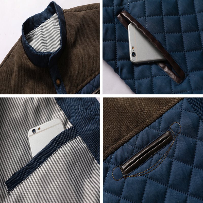 Laurent | Luxury Checkered Men's Coat