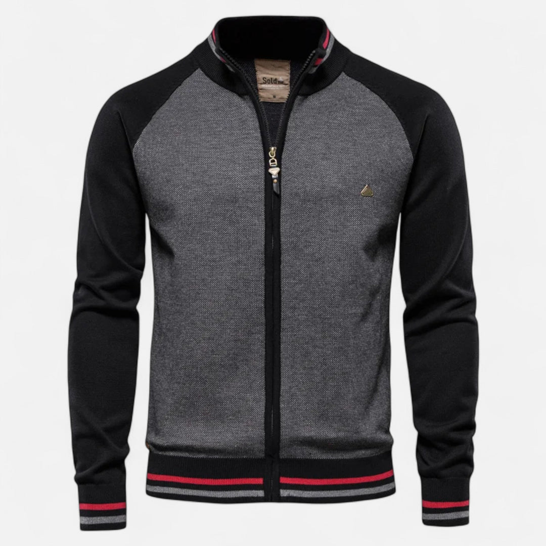 Lauvin | Men’s Zipped Sweater – Heritage Cotton Knit