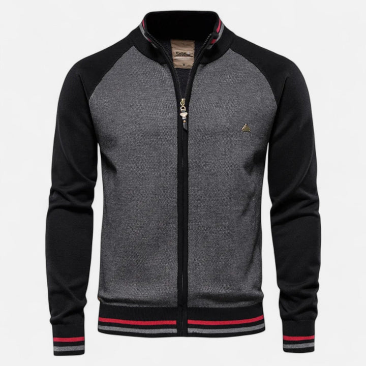 Lauvin | Men’s Zipped Sweater – Heritage Cotton Knit