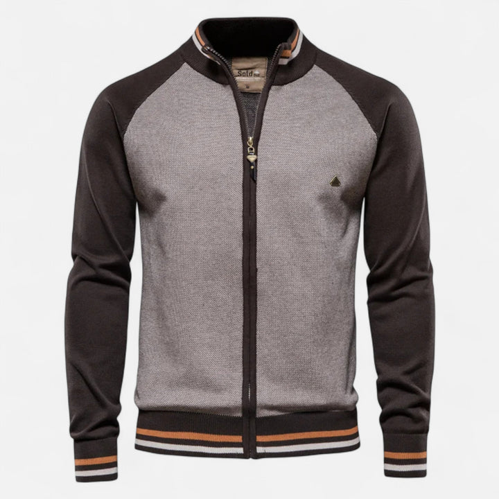 Lauvin | Men’s Zipped Sweater – Heritage Cotton Knit